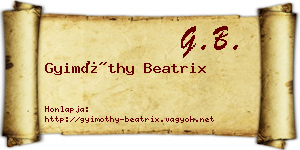 Gyimóthy Beatrix névjegykártya